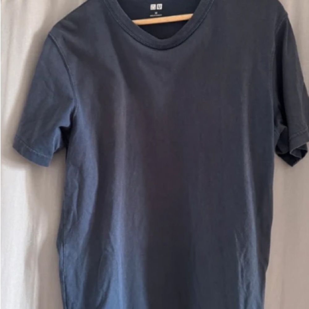 Uniqlo Short Sleeve Crew Neck T-Shirt - Dark Blue